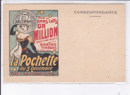 PUBLICITE : Loterie - La Pochette Du 5 Décembre - Très Bon état - Werbepostkarten