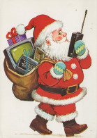 PÈRE NOËL NOËL Fêtes Voeux Vintage Carte Postale CPSM #PAJ954.FR - Santa Claus