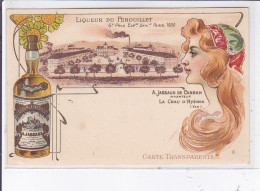 PUBLICITE : Liqueur Du Fenouillet ( La Crau D'Hyeres) - état - Werbepostkarten