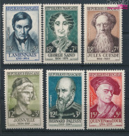 Frankreich 1136-1141 (kompl.Ausg.) Postfrisch 1957 Berühmte Franzosen (10391215 - Unused Stamps