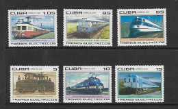 CUBA 2007 TRAINS YVERT N°4414/4419 NEUF MNH** - Trenes