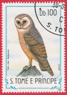 N° Yvert & Tellier 795 - Sao Tomé-et-Principe (1983) (Oblitéré) - Oiseaux - ''Tyto Alba Thomensis'' - Sao Tomé E Principe