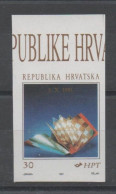 *** Croatia 1991, MNH, Michel 183 U, Imperforated The Declaration Of Independence - Kroatien