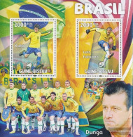Guinea-Bissau Miniature Sheet 799 (complete. Issue) Unmounted Mint / Never Hinged 2010 Brazil, Kaka, Luis Fabiano, Ing - Guinea-Bissau