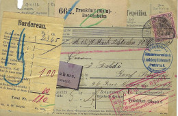 ALLEMAGNE Ca.1905: Bulletin D'Expédition CR De Frankfurt-Beckenheim (Main) Pour Genève (Suisse) - Cartas & Documentos