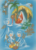 ANGELO Buon Anno Natale Vintage Cartolina CPSM #PAH829.IT - Angels