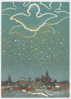 ANGELO Buon Anno Natale Vintage Cartolina CPSM #PAH527.IT - Angels
