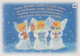 ANGELO Buon Anno Natale Vintage Cartolina CPSM #PAH587.IT - Angels