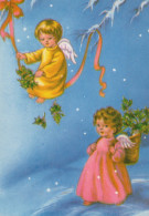 ANGELO Buon Anno Natale Vintage Cartolina CPSM #PAH268.IT - Anges