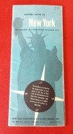 New York Guide Touristique Et Carte 1950 Visitors Guide - Dépliants Touristiques
