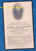 Faire Part De Décés - Bombardements à GERVILLE LA FORET Juillet 44 - Jeanne PRUNIER ép. Pierre BLIAUX - WW2 Vesly Lessay - 1939-45