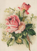 FLEURS Vintage Carte Postale CPSM #PBZ512.FR - Blumen