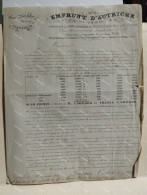 Letter To Rome. Loan From Austria EMPRUNT D'AUTRICHE Contracte En 1839. George Voelcker Bank Frankfurt Am Main 1846. - Altri & Non Classificati