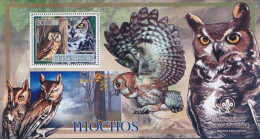 Guinea-Bissau Miniature Sheet 606 (complete. Issue) Unmounted Mint / Never Hinged 2007 Birds - Owls - Pfadfinderlogo - Guinea-Bissau