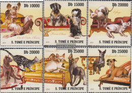 Sao TomE E PrincipE 4308-4313 (complete Issue) Unmounted Mint / Never Hinged 2010 Cats And Hande - Sao Tome Et Principe