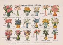 FLORES Vintage Tarjeta Postal CPSM #PAS524.ES - Fleurs