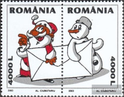Romania 5774-5775 Couple (complete Issue) Unmounted Mint / Never Hinged 2003 Christmas - Unused Stamps