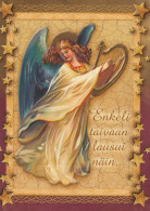 ÁNGEL NAVIDAD Vintage Tarjeta Postal CPSM #PAH329.ES - Angels