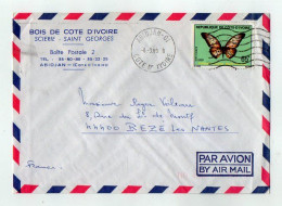 TB 4812 - 1980 - LSC - Lettre D'ABIDJAN ( Côte D'Ivoire ) - Bois / Scierie - Saint Georges Pour REZE LES NANTES - Ivory Coast (1960-...)