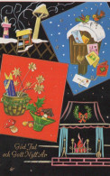 Buon Anno Natale BAMBINO Vintage Cartolina CPSMPF #PKG488.IT - Nieuwjaar