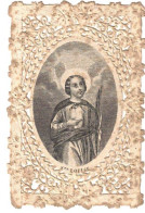 SOUVENIR PIEUX CANIVET DENTELLE STE LOUISE EDIT WENTZEL N° 3 V° SAINTE LOISEAU IMAGE PIEUSE CHROMO HOLY CARD SANTINI - Andachtsbilder