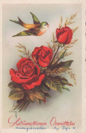 FIORI Vintage Cartolina CPSMPF #PKG112.IT - Bloemen