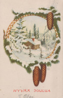 Buon Anno Natale Vintage Cartolina CPSMPF #PKG233.IT - Nieuwjaar