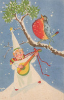 Buon Anno Natale BAMBINO Vintage Cartolina CPSMPF #PKD798.IT - Nieuwjaar