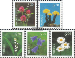 Norway 1230-1234 (complete Issue) Unmounted Mint / Never Hinged 1997 Locals Plants - Ongebruikt