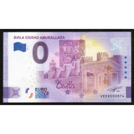 ESPAGNE - BILLET DE 0 EURO SOUVENIR - AVILA - VILLE FORTIFIÉE - 2021-1 - Privatentwürfe