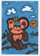 SCIMMIA Animale Vintage Cartolina CPSM #PBR971.IT - Singes