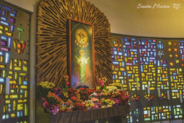CHIESA Cristianesimo Religione Vintage Cartolina CPSM #PBQ324.IT - Iglesias Y Las Madonnas