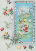 PASQUA BAMBINO UOVO Vintage Cartolina CPSM #PBO300.IT - Easter