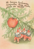 Buon Anno Natale GNOME Vintage Cartolina CPSM #PBL993.IT - Nouvel An