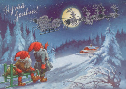 Buon Anno Natale GNOME Vintage Cartolina CPSM #PBL644.IT - Nouvel An