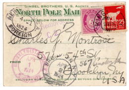 Volo Trans-Polar Di Amundsen, Nobile E Ellsworth Sul Dirigibile "NORGE". Cartolina "North Pole Mail" - Covers & Documents