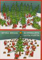 Neujahr Weihnachten GNOME Vintage Ansichtskarte Postkarte CPSM #PAU277.DE - New Year