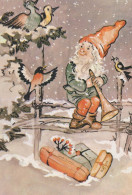 Neujahr Weihnachten GNOME Vintage Ansichtskarte Postkarte CPSM #PAU421.DE - New Year
