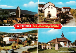 73865906 Wehrda Marburg Lahn Ortsansicht Mit Kirche Wohnhaeuser Buergerhaus Frie - Marburg