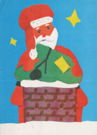 WEIHNACHTSMANN SANTA CLAUS WEIHNACHTSFERIEN Vintage Postkarte CPSM #PAJ748.DE - Kerstman