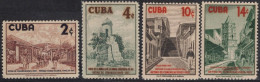 Cuba 1957 Correo 470/73 ** A Beneficio Del Fondo De Pensiones - Nuevos