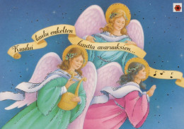 ENGEL WEIHNACHTSFERIEN Feiern & Feste Vintage Ansichtskarte Postkarte CPSM #PAH586.DE - Angels