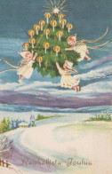 ENGEL WEIHNACHTSFERIEN Vintage Ansichtskarte Postkarte CPSMPF #PAG828.DE - Anges