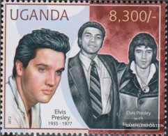 Uganda 2853 (complete Issue) Unmounted Mint / Never Hinged 2012 Elvis Presley - Uganda (1962-...)