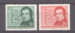 Allemagne  -  RDA  :  Yv  264-65  **  Robert Schumann - Ungebraucht