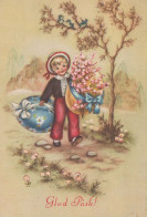 PASCUA NIÑOS Vintage Tarjeta Postal CPSM #PBO297.ES - Easter