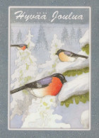 Feliz Año Navidad PÁJARO Vintage Tarjeta Postal CPSM #PBM798.ES - Anno Nuovo