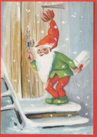 PAPÁ NOEL Feliz Año Navidad Vintage Tarjeta Postal CPSM #PBL441.ES - Kerstman