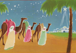 SANTOS Navidad Cristianismo Vintage Tarjeta Postal CPSM #PBB979.ES - Saints