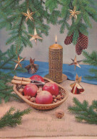 Feliz Año Navidad VELA Vintage Tarjeta Postal CPSM #PBA241.ES - New Year